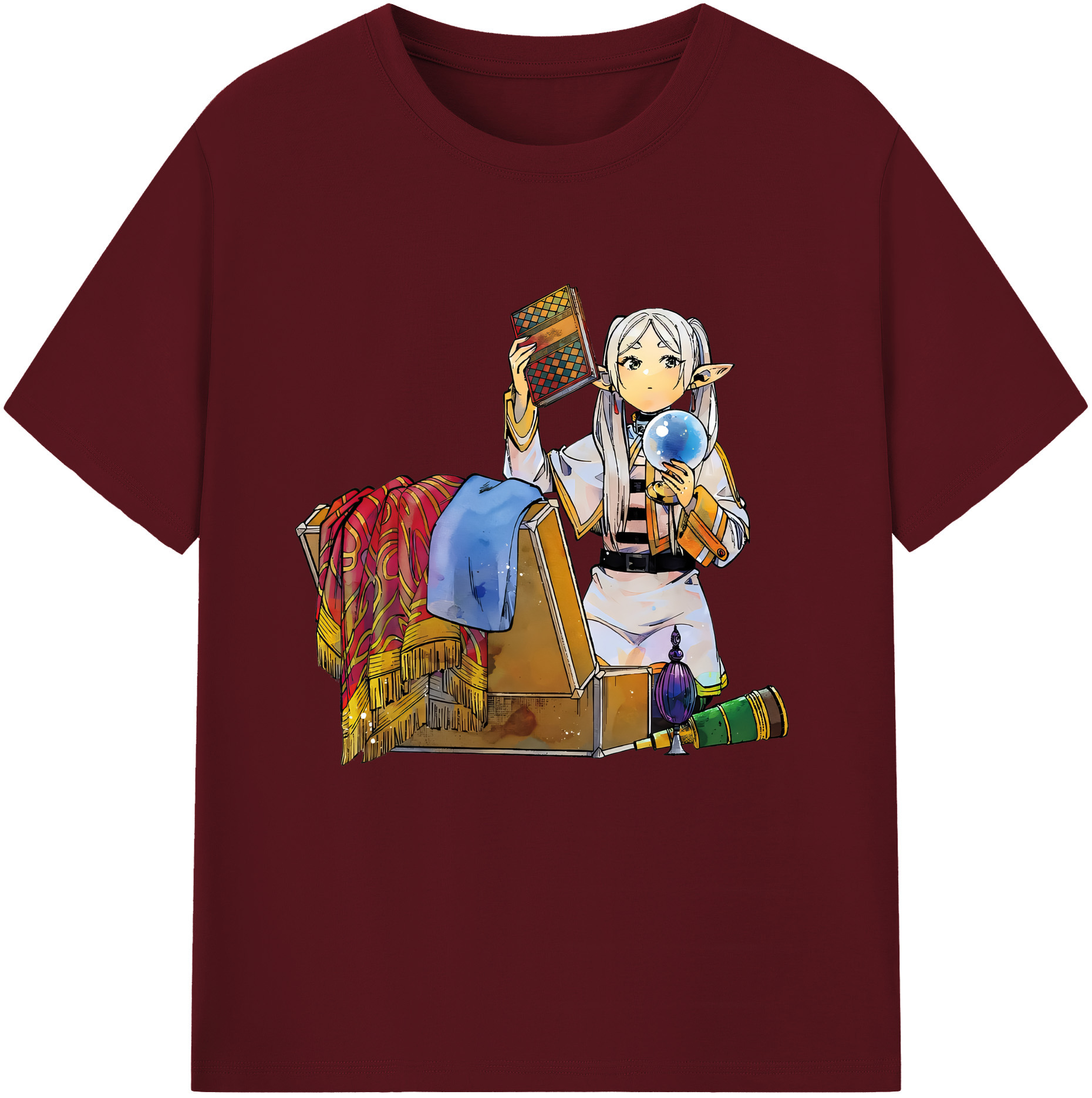 （画像用） 葬送のフリーレン Frieren 綿100％半袖Tシャツ（フロントプリント）